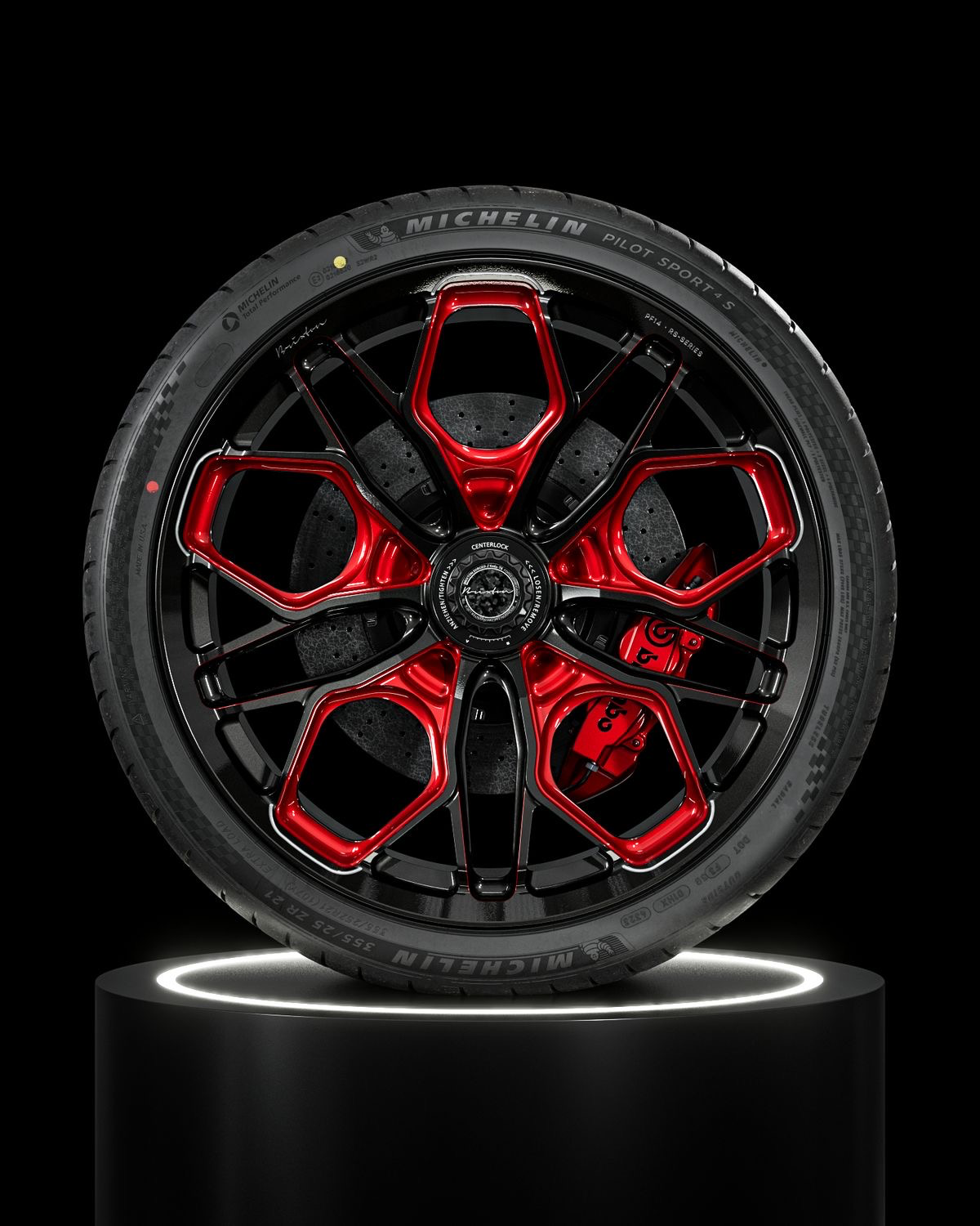 Forged alloy wheels and performance tyres